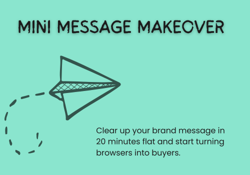 Fix your marketing message